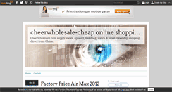 Desktop Screenshot of cheerwholesale.over-blog.com