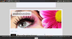 Desktop Screenshot of anakaleatoires.over-blog.com