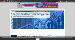Desktop Screenshot of cours.de.droit.over-blog.com
