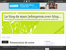 Tablet Screenshot of marc.leforgeron.over-blog.com