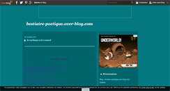 Desktop Screenshot of bestiaire-poetique.over-blog.com
