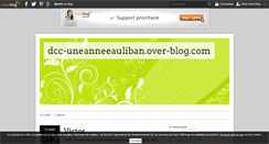 Desktop Screenshot of dcc-uneanneeauliban.over-blog.com