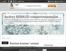 Tablet Screenshot of comportementaliste-animalier.over-blog.fr