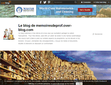 Tablet Screenshot of memoiresdeprof.over-blog.com