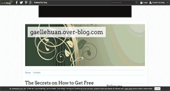 Desktop Screenshot of gaellehuan.over-blog.com