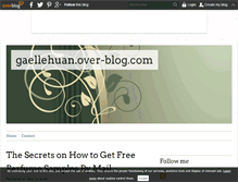 Tablet Screenshot of gaellehuan.over-blog.com