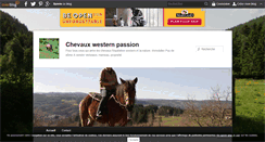 Desktop Screenshot of chevauxwesternpassion.over-blog.fr