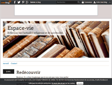 Tablet Screenshot of espace-vie.over-blog.com