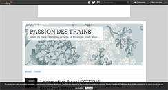 Desktop Screenshot of passiondestrains.over-blog.fr