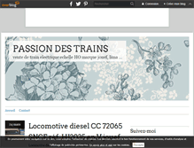 Tablet Screenshot of passiondestrains.over-blog.fr