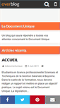 Mobile Screenshot of ledocumentunique.over-blog.com