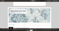 Desktop Screenshot of opinionsurrue.over-blog.com