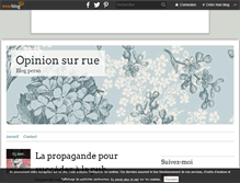 Tablet Screenshot of opinionsurrue.over-blog.com
