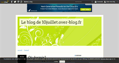 Desktop Screenshot of 10juillet.over-blog.fr
