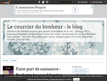 Tablet Screenshot of lecourrierdubonheur.over-blog.com