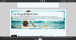 Desktop Screenshot of minilion.over-blog.com