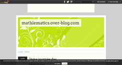 Desktop Screenshot of mathlematics.over-blog.com