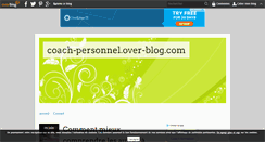 Desktop Screenshot of coach-personnel.over-blog.com