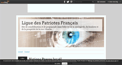 Desktop Screenshot of liguedespatriotesfrancais.over-blog.fr