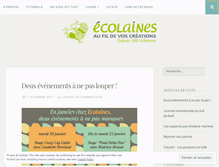 Tablet Screenshot of ecolaines.over-blog.com