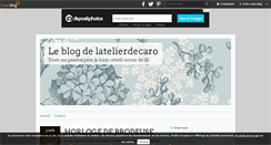 Desktop Screenshot of latelierdecaro.over-blog.com