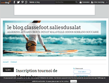 Tablet Screenshot of classefoot.saliesdusalat.over-blog.com