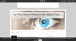 Desktop Screenshot of lesdemocrates-stcyprien.over-blog.com