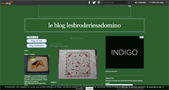 Desktop Screenshot of lesbroderiesadomino.over-blog.com