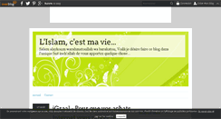 Desktop Screenshot of islam-c-ma-vie.over-blog.com