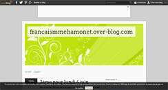 Desktop Screenshot of francaismmehamonet.over-blog.com