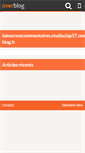 Mobile Screenshot of laissezvoscommentaires.studioclap57.over-blog.fr