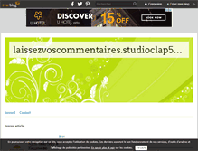 Tablet Screenshot of laissezvoscommentaires.studioclap57.over-blog.fr