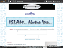 Tablet Screenshot of islam-notre-vie.over-blog.com