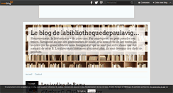 Desktop Screenshot of labibliothequedepaulavignon.over-blog.com