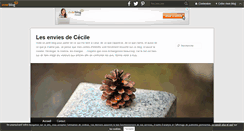 Desktop Screenshot of lesenviesdececile.over-blog.fr