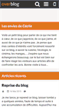 Mobile Screenshot of lesenviesdececile.over-blog.fr