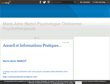 Tablet Screenshot of marie-annemariot.over-blog.com