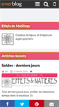 Mobile Screenshot of effetsdematieres.over-blog.fr