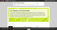 Desktop Screenshot of dame-a-la-licorne.over-blog.fr