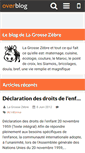 Mobile Screenshot of lagrossezebre.over-blog.fr