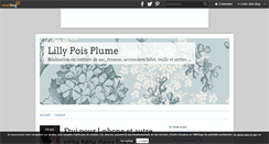 Desktop Screenshot of lillypoisplume.over-blog.com