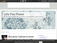 Tablet Screenshot of lillypoisplume.over-blog.com