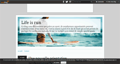 Desktop Screenshot of lifeisrun.over-blog.com