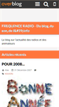 Mobile Screenshot of frequenceradio.over-blog.com