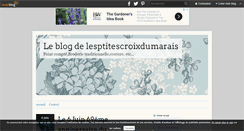Desktop Screenshot of lesptitescroixdumarais.over-blog.com