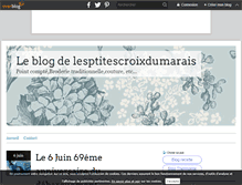 Tablet Screenshot of lesptitescroixdumarais.over-blog.com