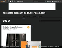 Tablet Screenshot of hostgator-discount-code.over-blog.com
