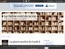 Tablet Screenshot of lefaiblecoutdelavie.over-blog.com