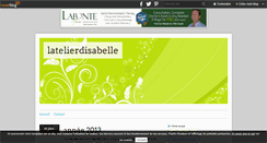 Desktop Screenshot of latelierdisabelle.over-blog.com