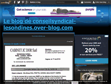 Tablet Screenshot of conseilsyndical-lesondines.over-blog.com